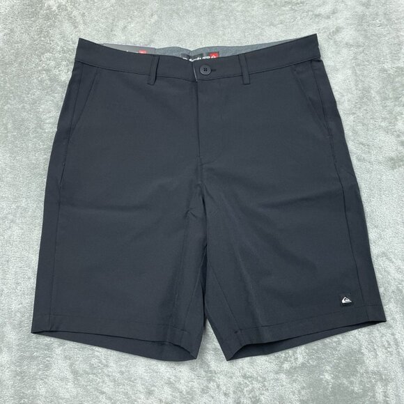 Quiksilver Mens Performance Black Shorts Size 30 UV Protection a1387 - Picture 1 of 7